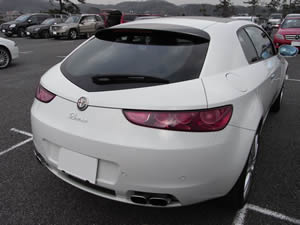 Alfa Brera 3.2 JTS Q4 Q-Tronic White Edition後方