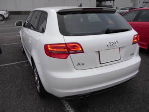 A3 Sportback 2.0TFSI quattro S-line後方