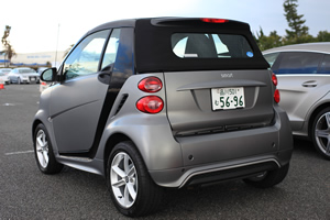 fortwo cabrio turbo後方