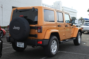 Wrangler Unlimited SAHARA後方