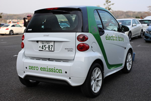 smart fortwo electric drive後方