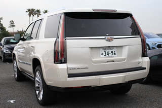 ESCALADE Platinum後方